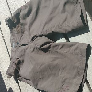 Fox mountain bike shorts with attached liner short.